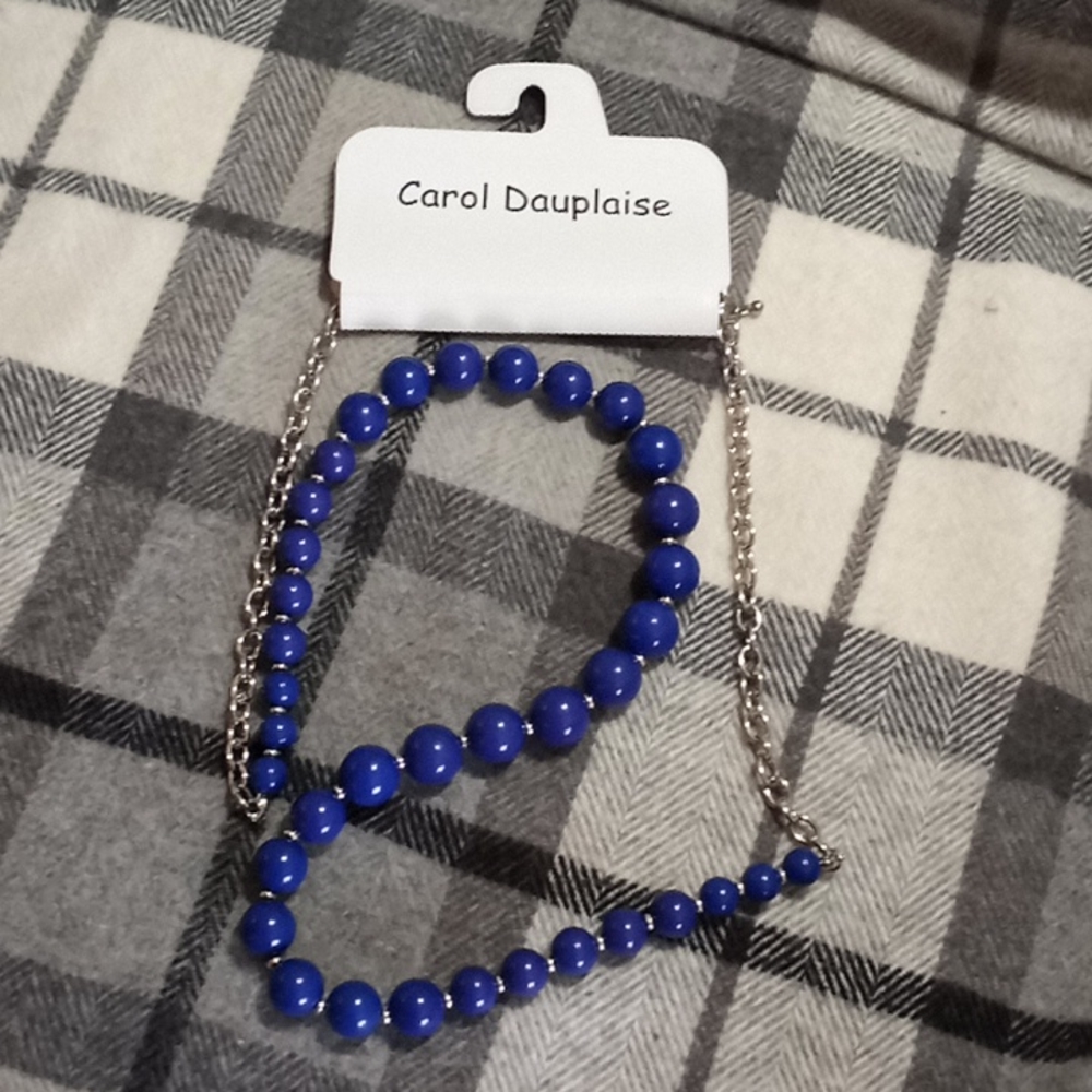 NWT Carol Dauplaise Beaded Necklace 40" long